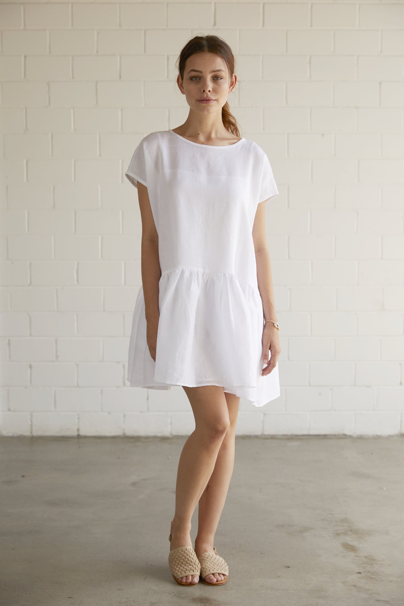 Organic Cotton Dress White